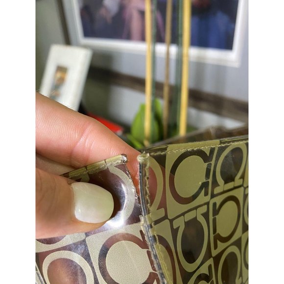 (Sold) Ferragamo PVC Plastic Logo Beach Tote Bag - Picture 7 of 12